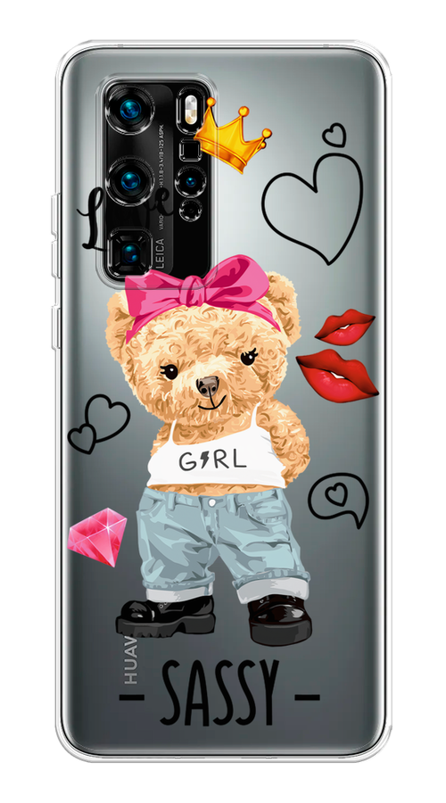 

Чехол на Huawei P40 Pro "Sugar Mommy", Голубой;белый;розовый, 610950-6