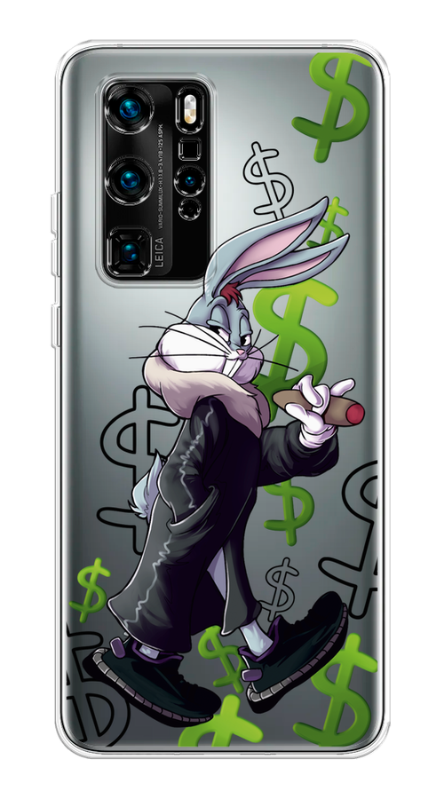 

Чехол на Huawei P40 Pro "Rich Bugs Bunny", Зеленый;черный;голубой, 610950-6