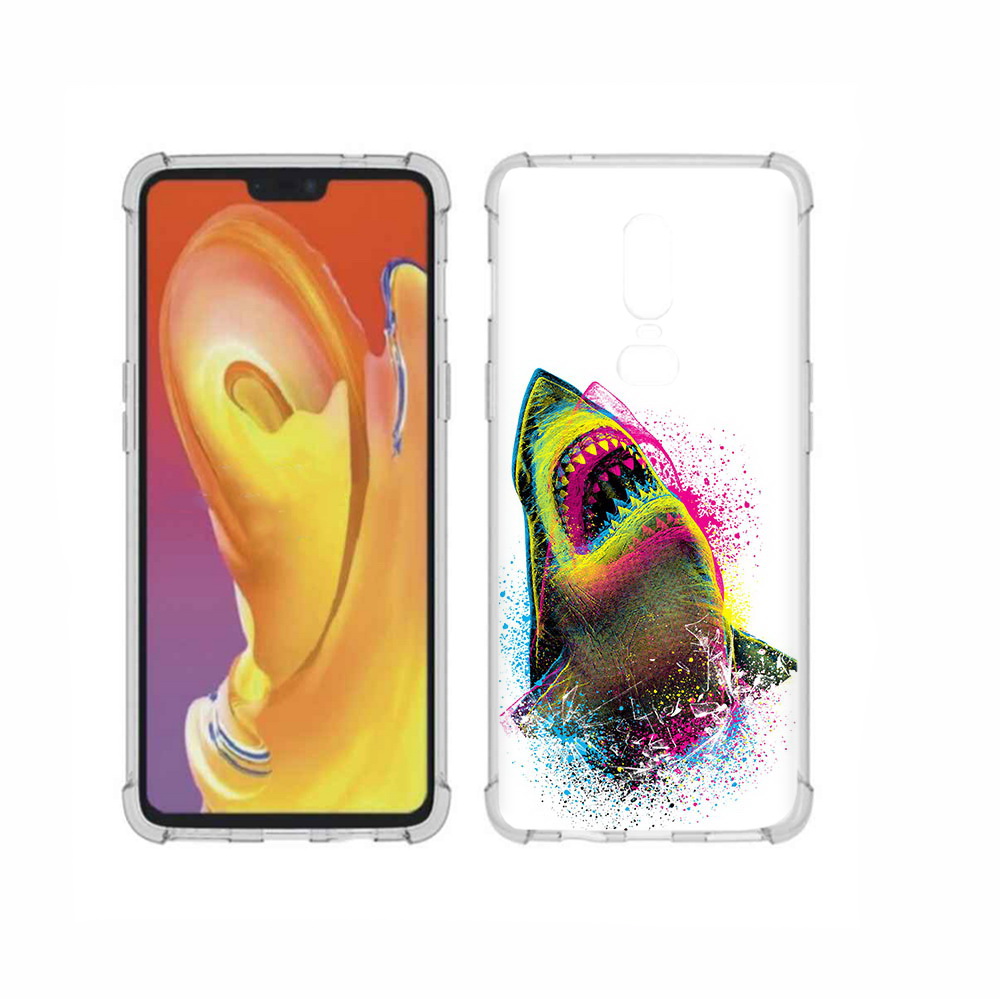 

Чехол MyPads Tocco для OnePlus 6 челюсти-2, Прозрачный, Tocco