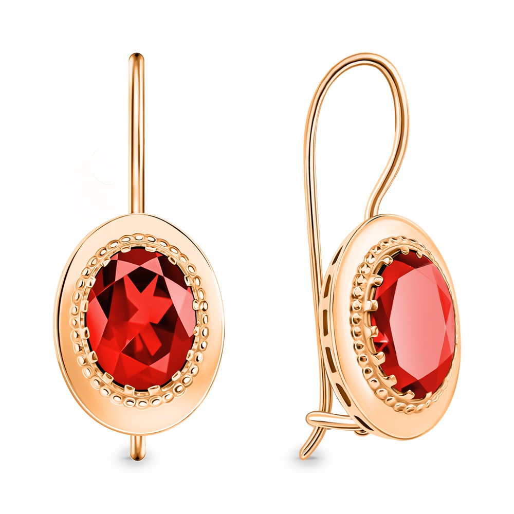 

Серьги из золота 585Gold 202013843, гранат, 202013843