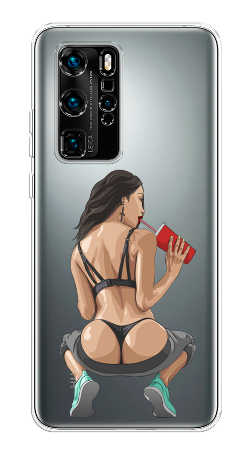 

Чехол на Huawei P40 Pro "Сочные булочки", Бежевый;красный;черный, 610950-6