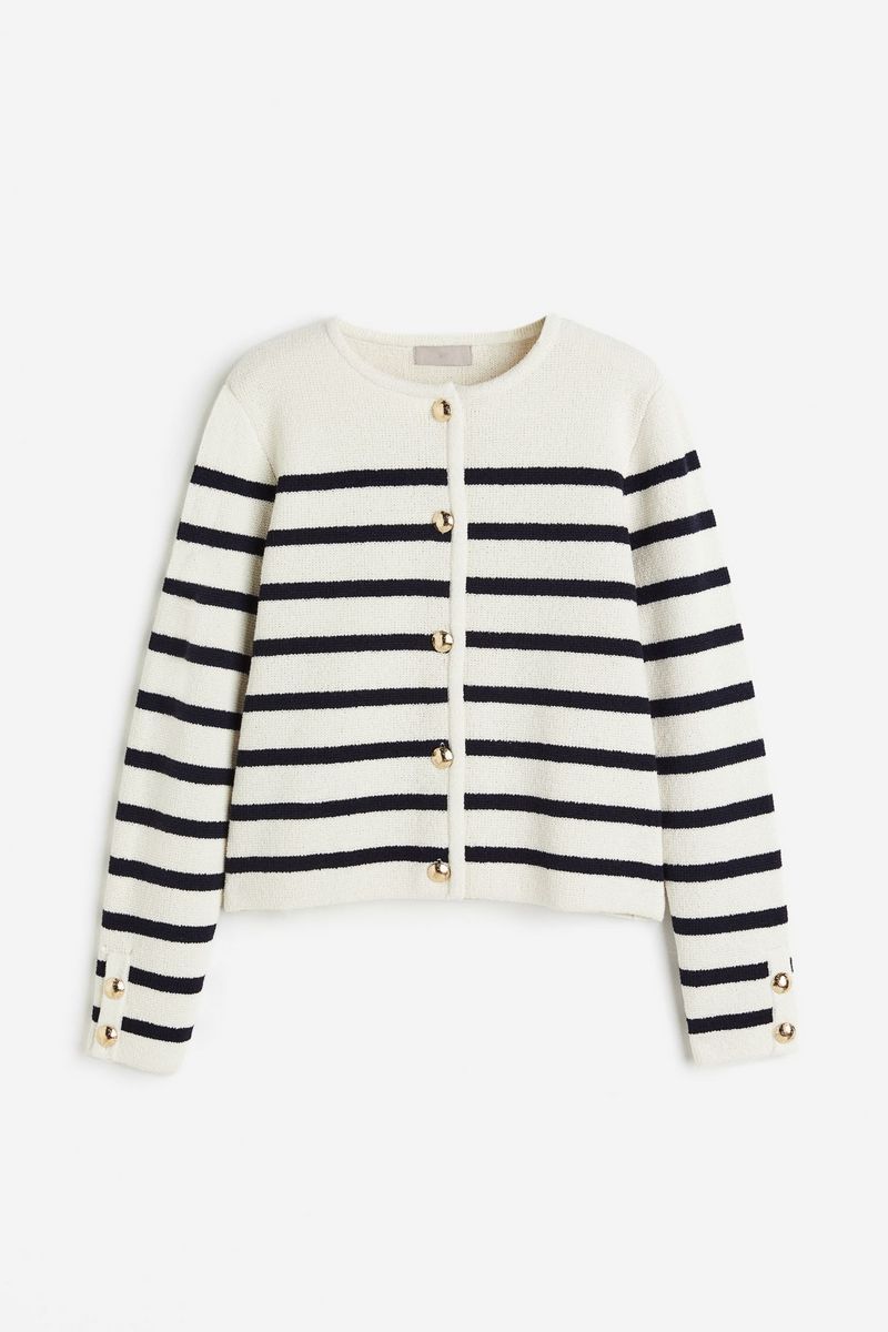 

Кардиган женский H&M 1191819 белый XS, 1191819