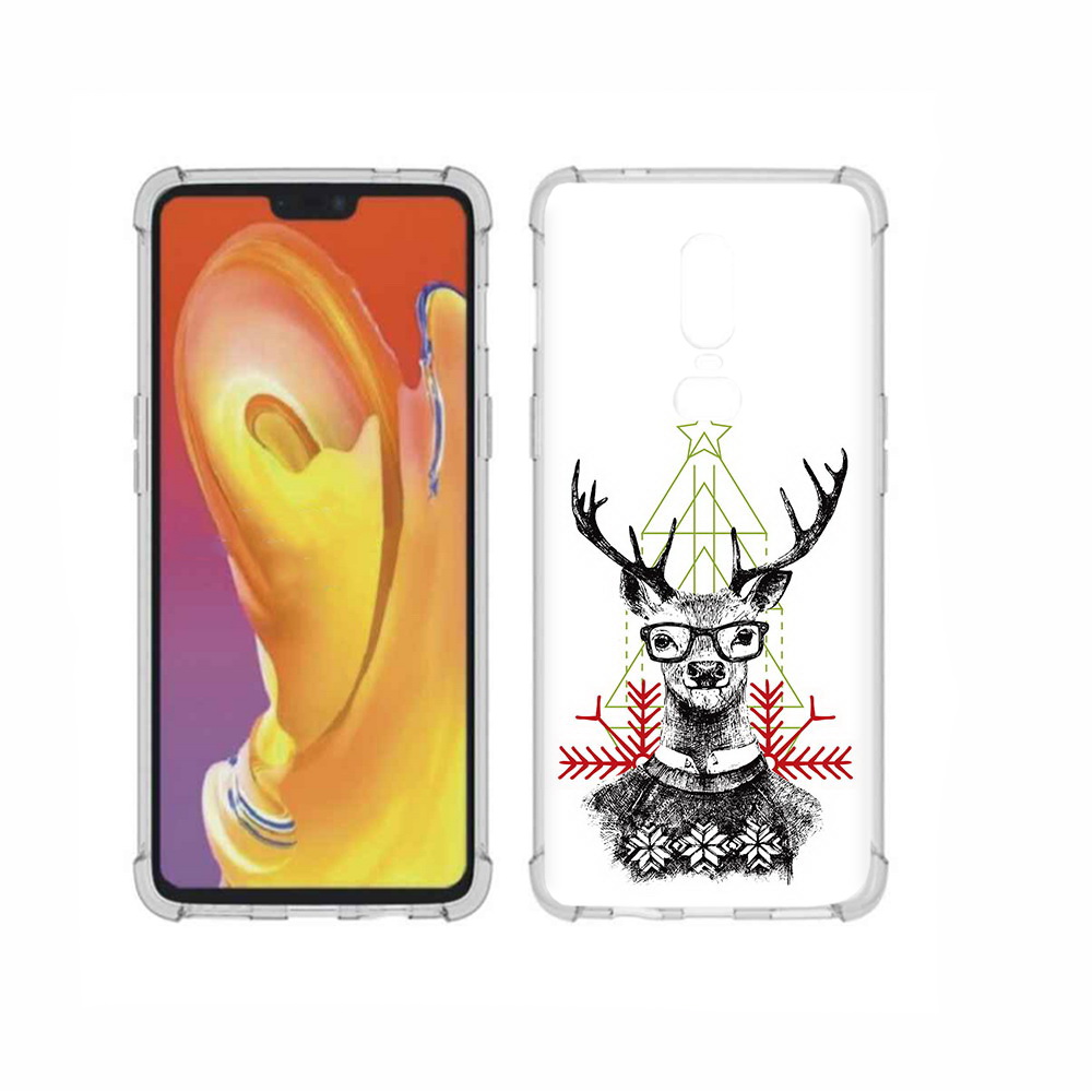 

Чехол MyPads Tocco для OnePlus 6 умный олень, Прозрачный, Tocco
