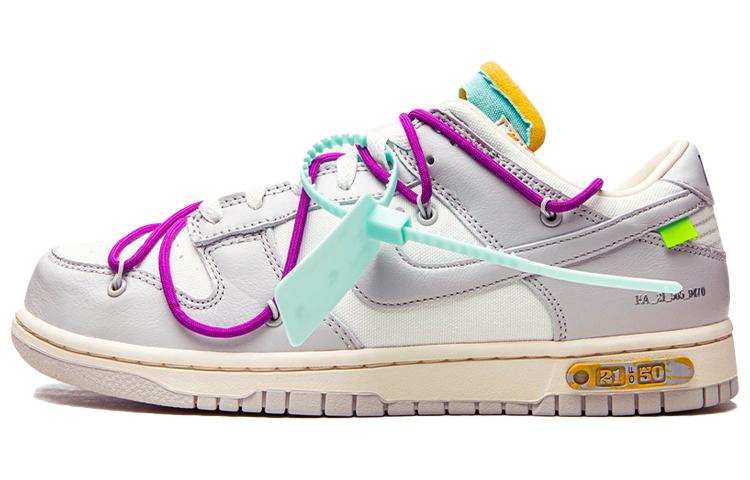 

Кеды унисекс Nike Dunk Low The 50 NO.21 белые 45 EU, Белый, Dunk Low The 50 NO.21