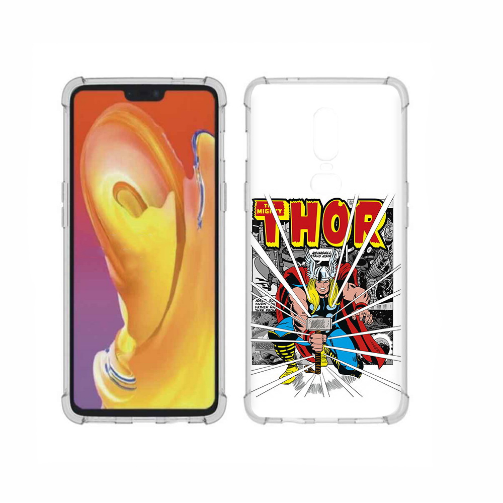 

Чехол MyPads Tocco для OnePlus 6 тор рисунок, Прозрачный, Tocco