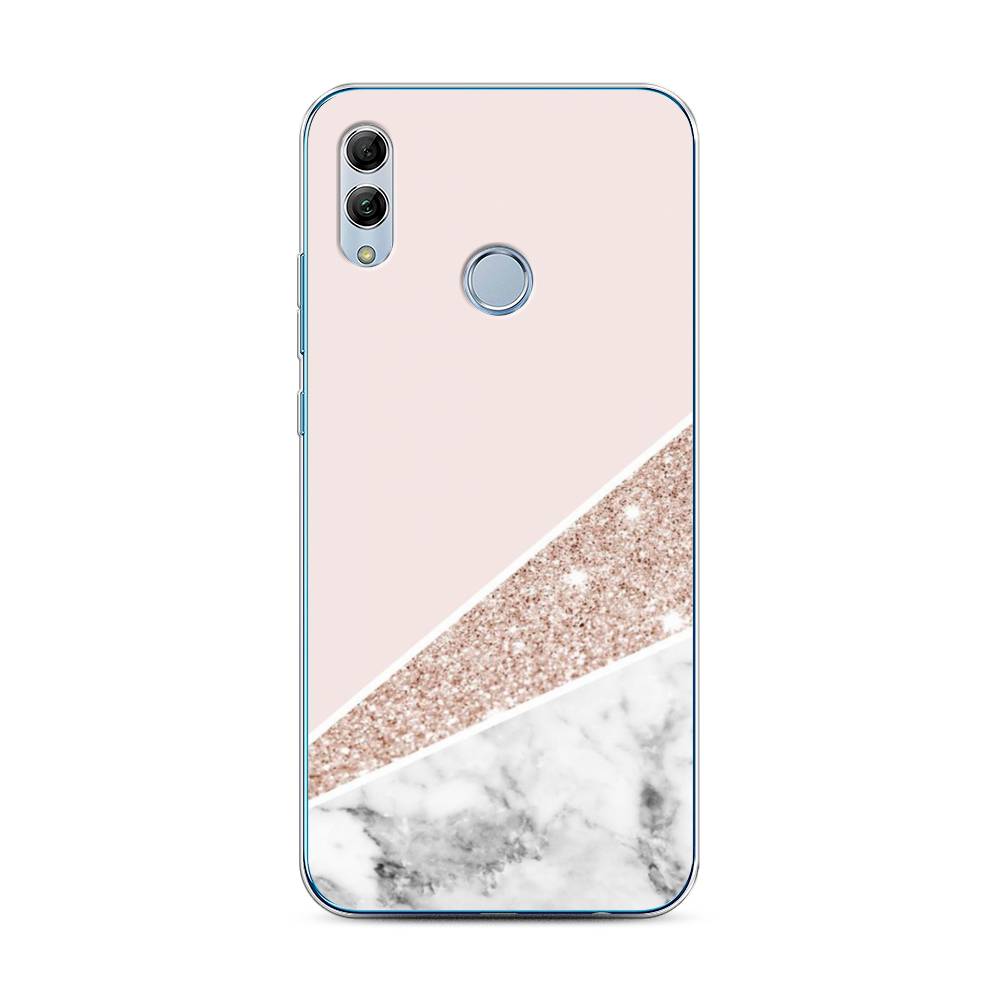 

Чехол для Honor 10 Lite/Huawei P Smart 2019 "Блестящий розовый мрамор", 67550-3