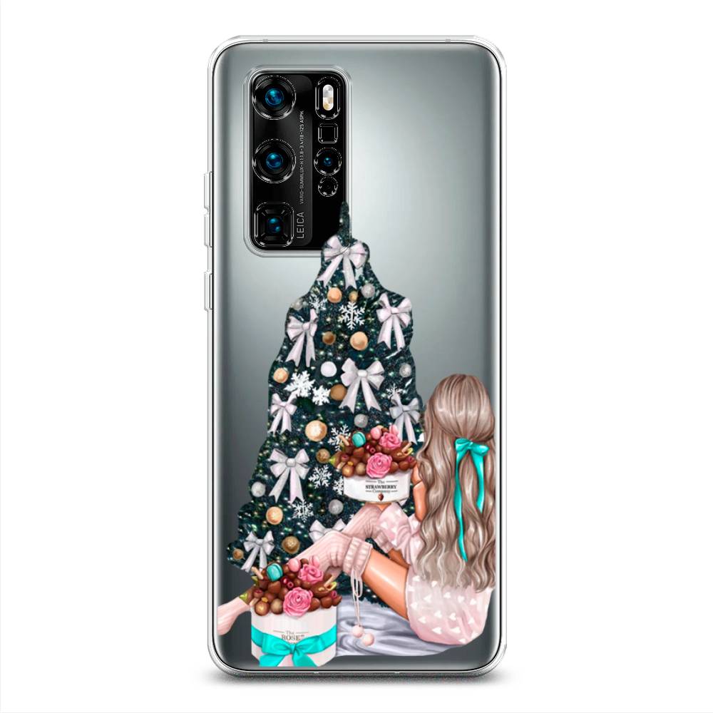 

Чехол для Huawei P40 Pro "New Year", Зеленый;бежевый;голубой, 610950-5