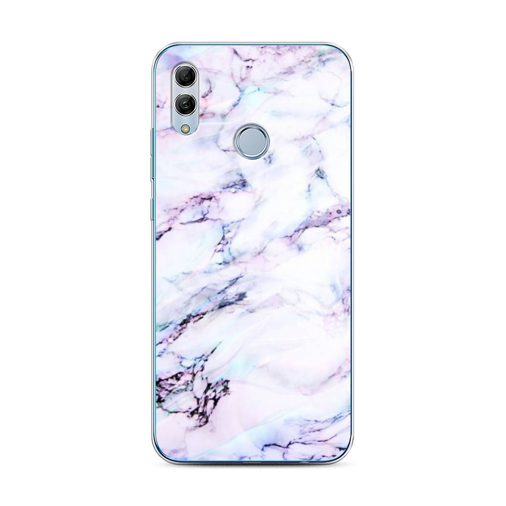 

Чехол для Honor 10 Lite/Huawei P Smart 2019 "Радужный мрамор", Серый;фиолетовый, 67550-3