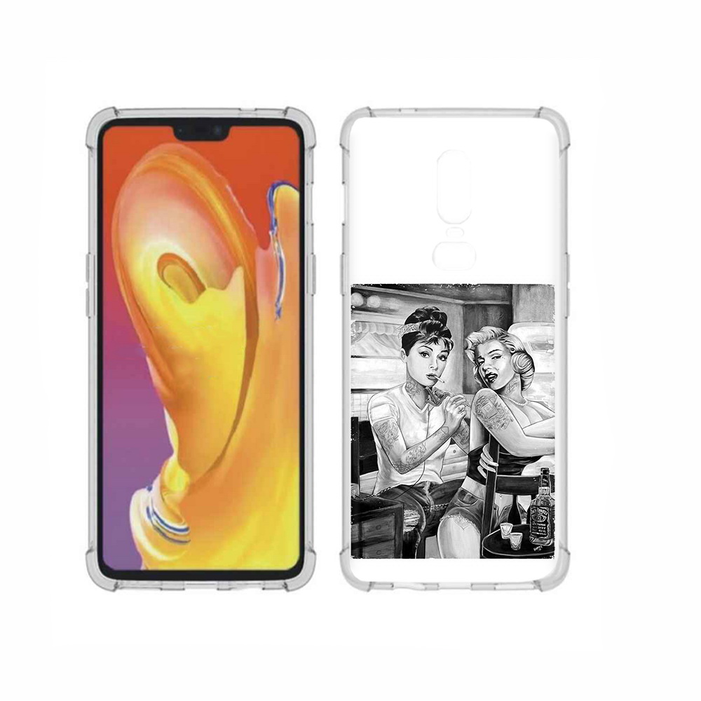

Чехол MyPads Tocco для OnePlus 6 тату мастер, Прозрачный, Tocco