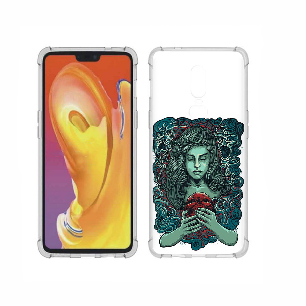 

Чехол MyPads Tocco для OnePlus 6 спящая девушка, Прозрачный, Tocco