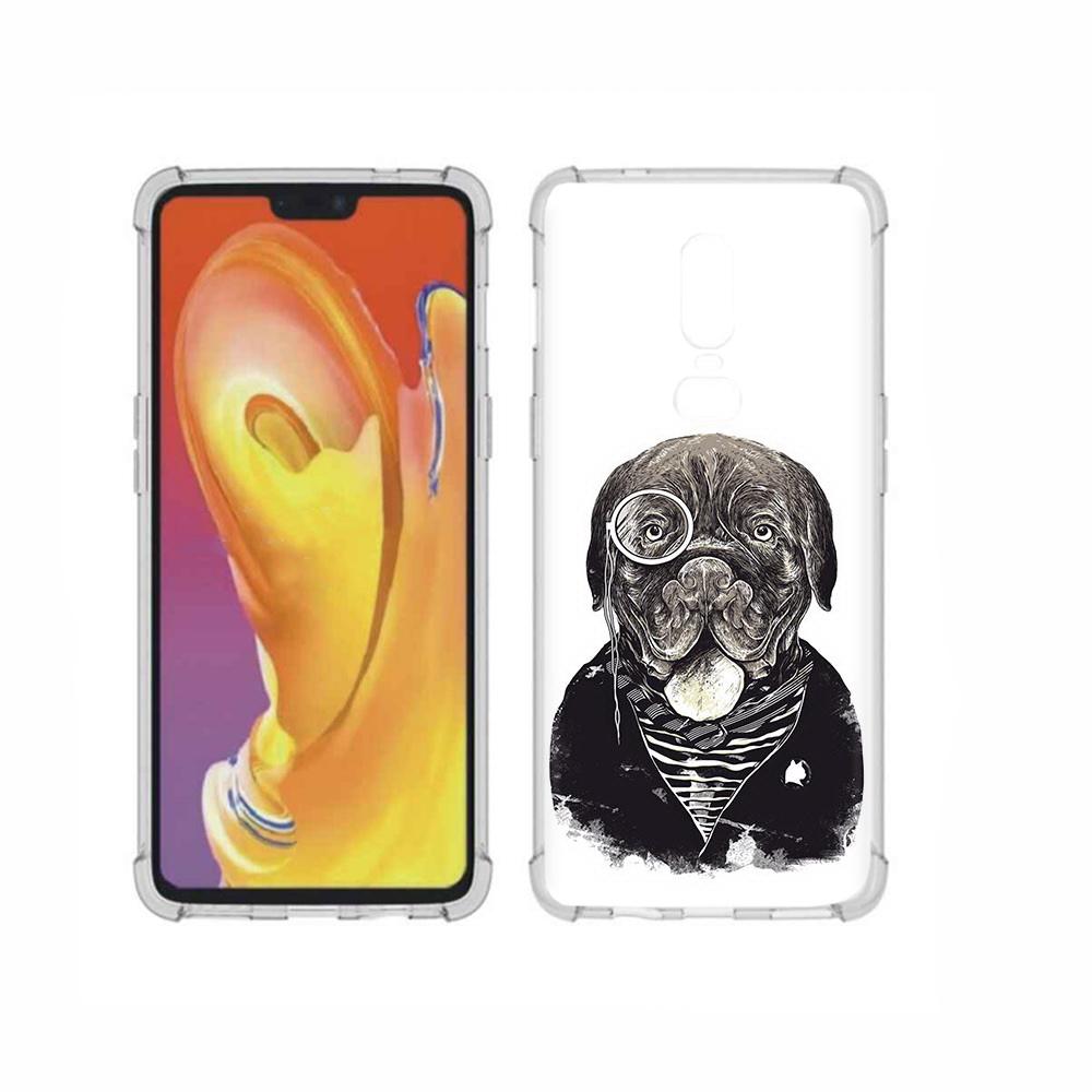 

Чехол MyPads Tocco для OnePlus 6 солидный песик, Прозрачный, Tocco