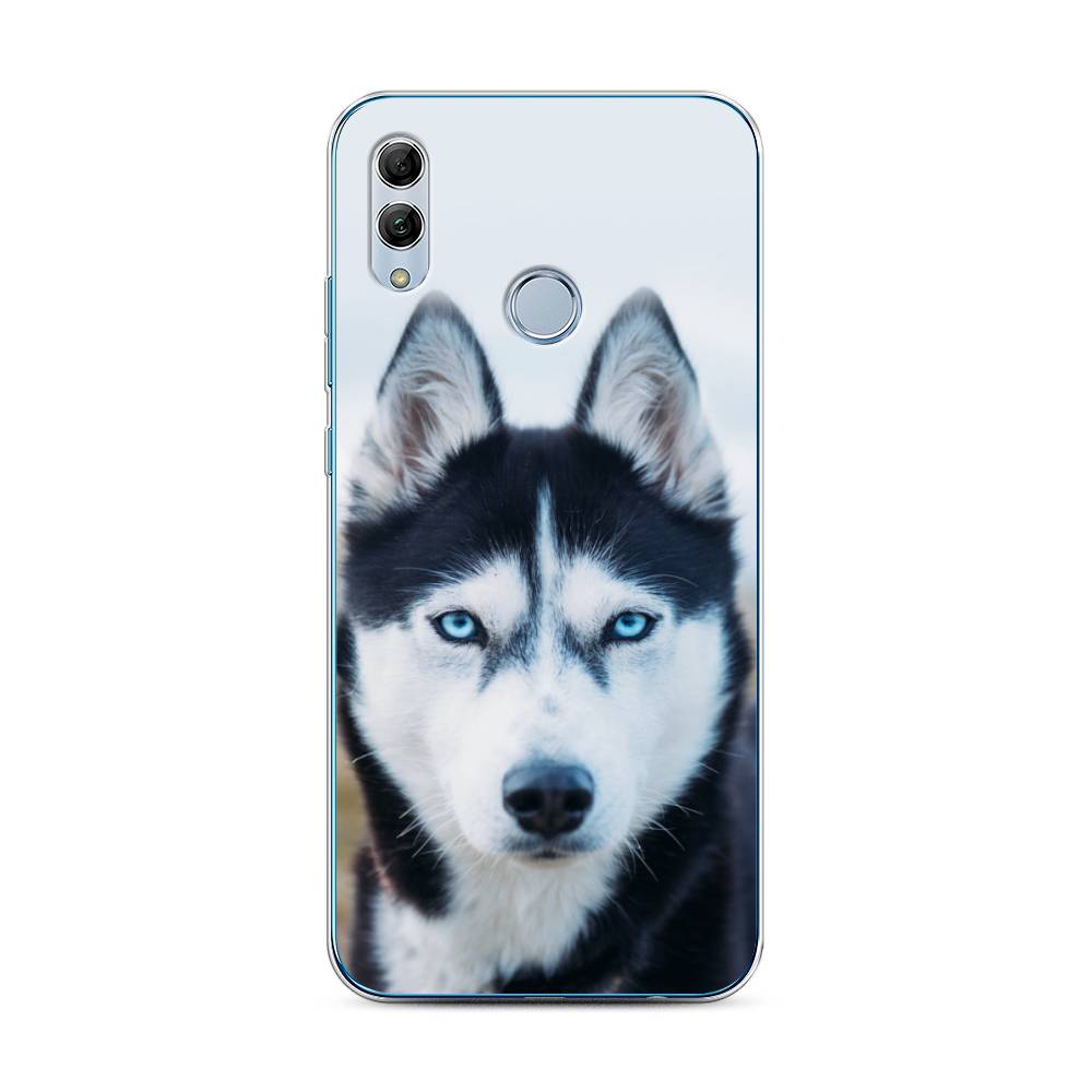 

Чехол для Honor 10 Lite/Huawei P Smart 2019 "Хаски 2", Синий;белый, 67550-1