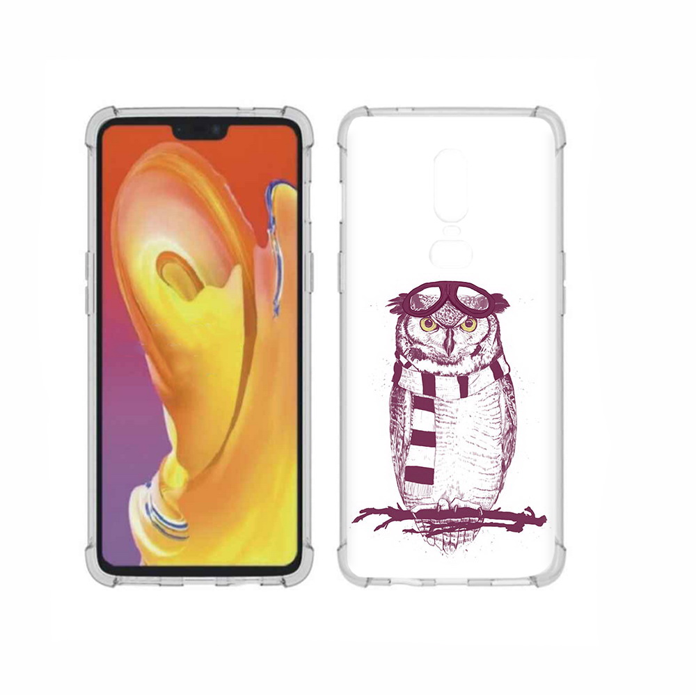 

Чехол MyPads Tocco для OnePlus 6 сова-летчик, Прозрачный, Tocco