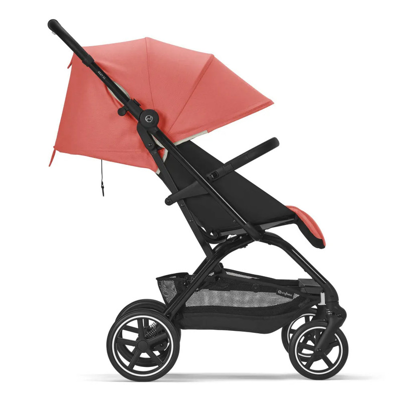 

Коляска прогулочная Cybex Eezy S+ 2, рама Black, Hibiscus Red с дождевиком и бампером, Cy-EasyS+2