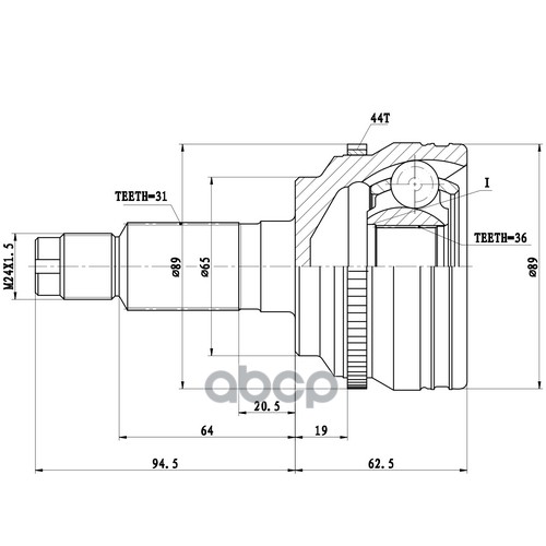 

Шрус Наружный Zikmar z87257r