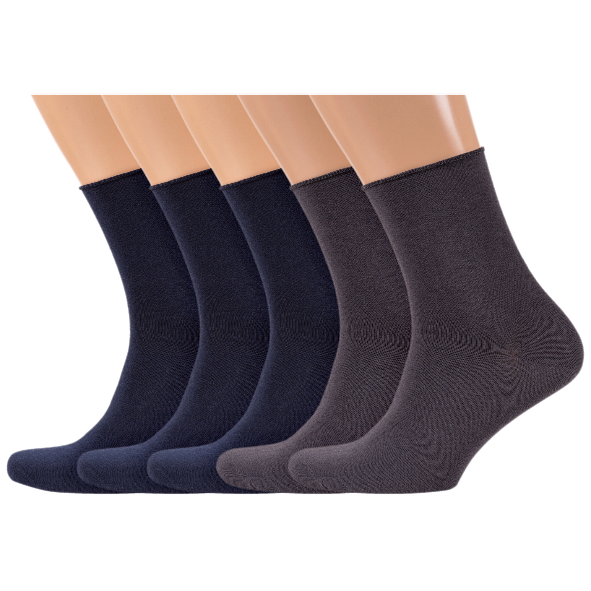 

Комплект носков мужских Rusocks 5-М3-13034 синих; серых 27-29, Синий;серый, 5-М3-13034