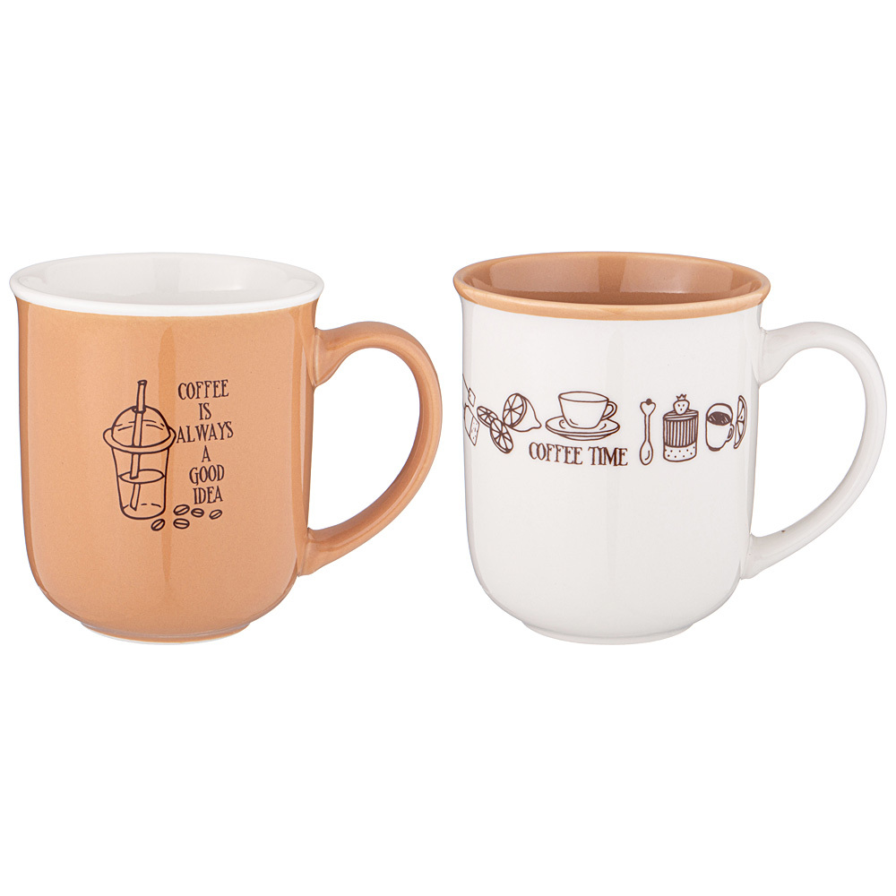 

Набор кружек Flando Coffee Time 2шт. 400мл. 260-888