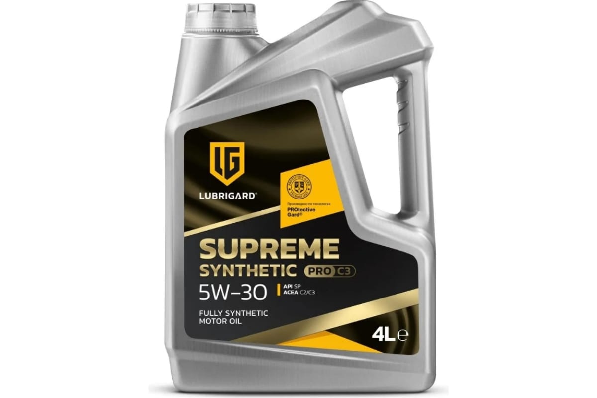 Моторное масло lubrigard SUPREME SYNTHETIC PRO C3 5W-30 4л LGPSPMSC3530CH16