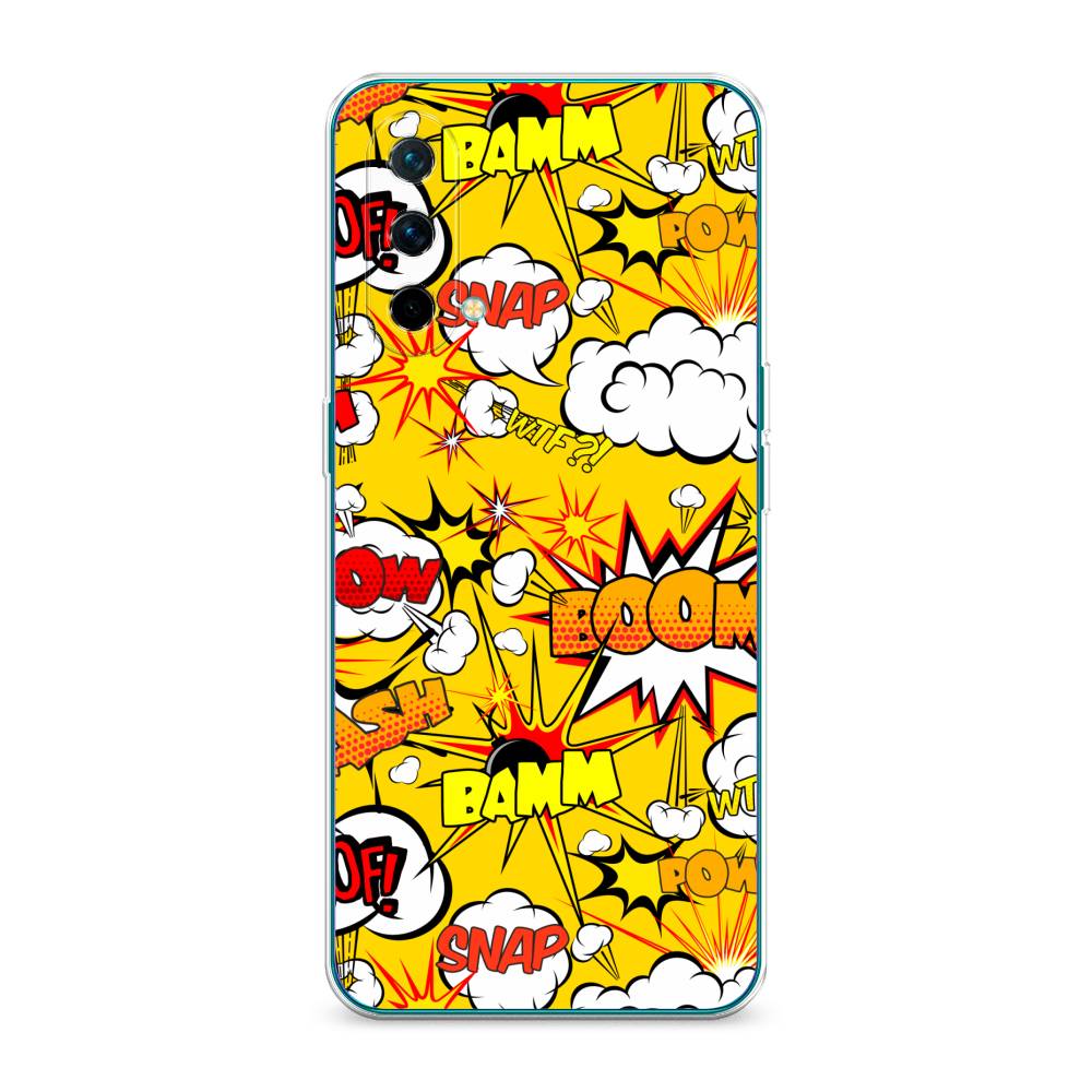 

Чехол на OnePlus Nord CE 5G "Поп Арт эффекты", Желтый;белый;оранжевый, 151850-6