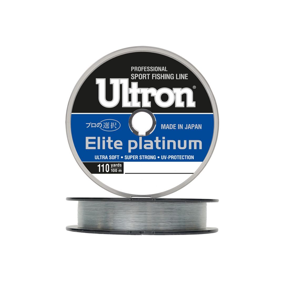 Монофильная леска для рыбалки ULTRON Elite Platinum (1 / 0.6 / 30 / 1 / silver (1 штука) /