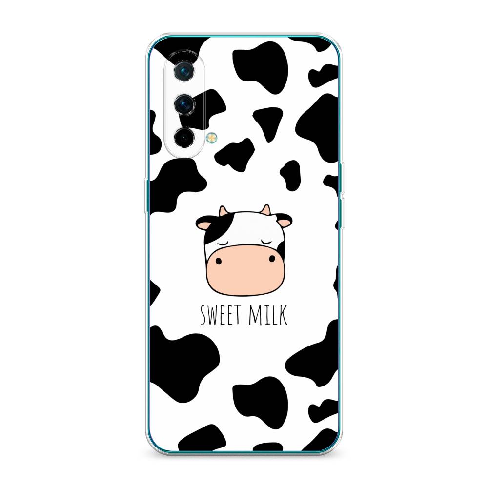 

Чехол на OnePlus Nord CE 5G "Sweet milk", Розовый;белый;черный, 151850-1
