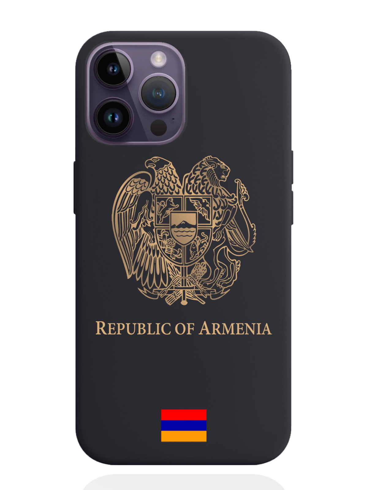 фото Чехол signumcase iphone 14 pro max золотой герб армении