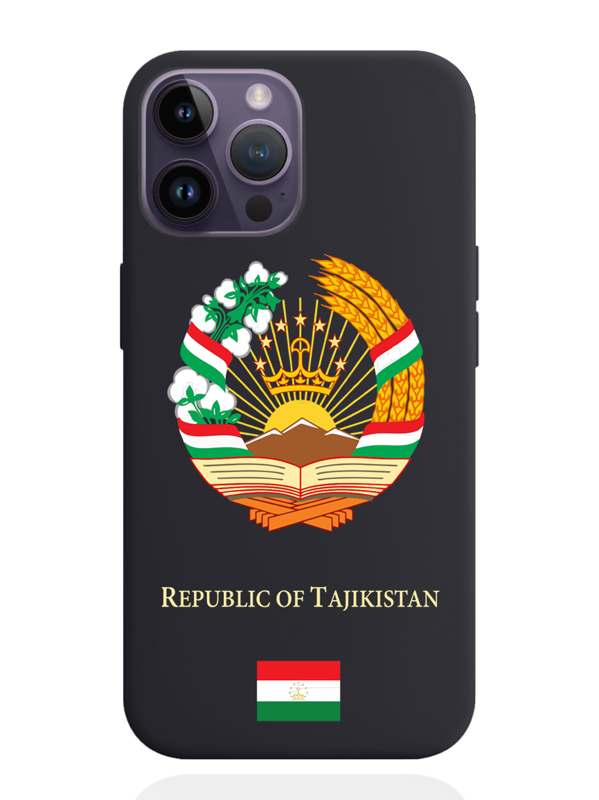 

Чехол SignumCase iPhone 14 Pro Max Герб Таджикистана, Разноцветный, iPhone 14 Pro Max Герб Таджикистана
