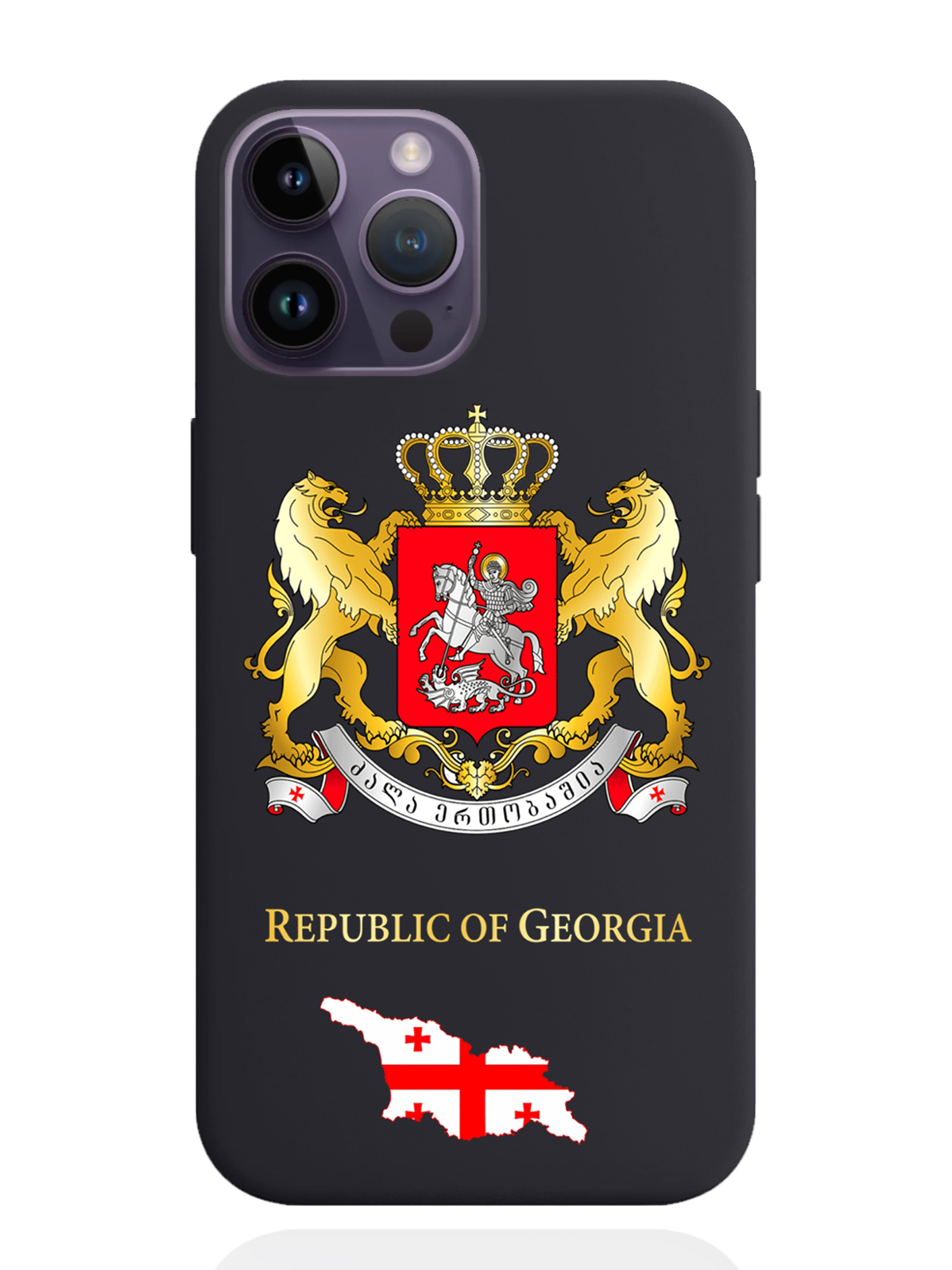 

Чехол SignumCase iPhone 14 Pro Max Герб Грузии, Разноцветный, iPhone 14 Pro Max Герб Грузии