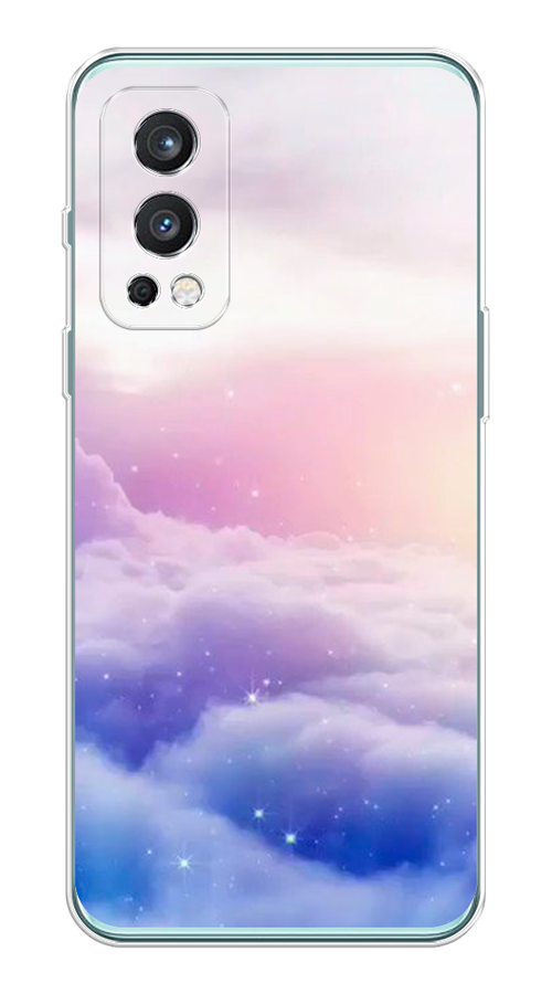 

Чехол на OnePlus Nord 2 5G "Небеса", Голубой;белый;розовый, 151750-2
