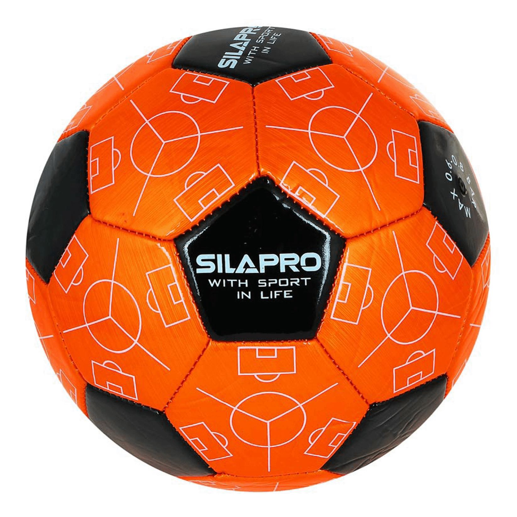 Мяч футбольный SilaPro двухслойный 22 см в ассортименте
