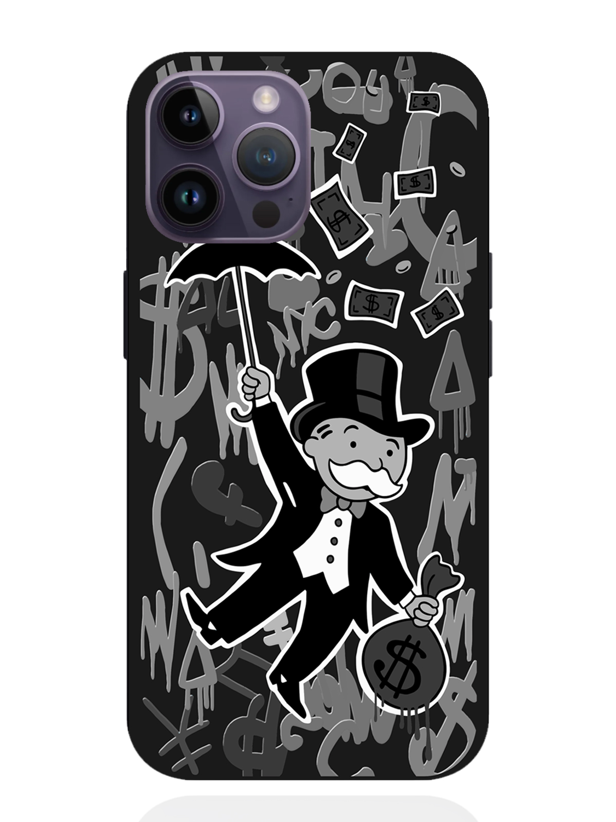 фото Чехол musthavecase iphone 14 pro max monopoly black edition