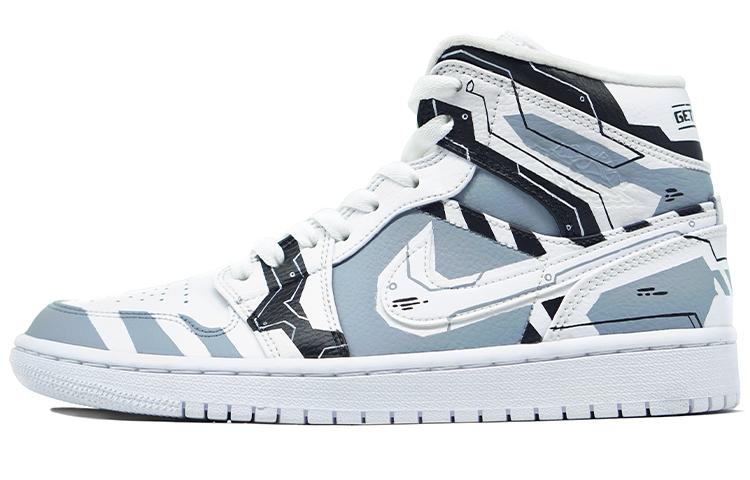 

Кеды унисекс Jordan Air Jordan 1 Mid серые 40 EU, Серый, Air Jordan 1 Mid