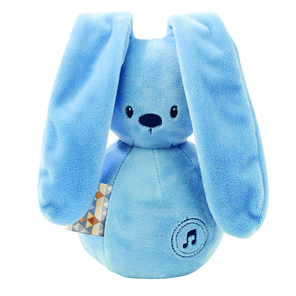 фото Игрушка мягкая nattou musical soft toy lapidou кролик jeans