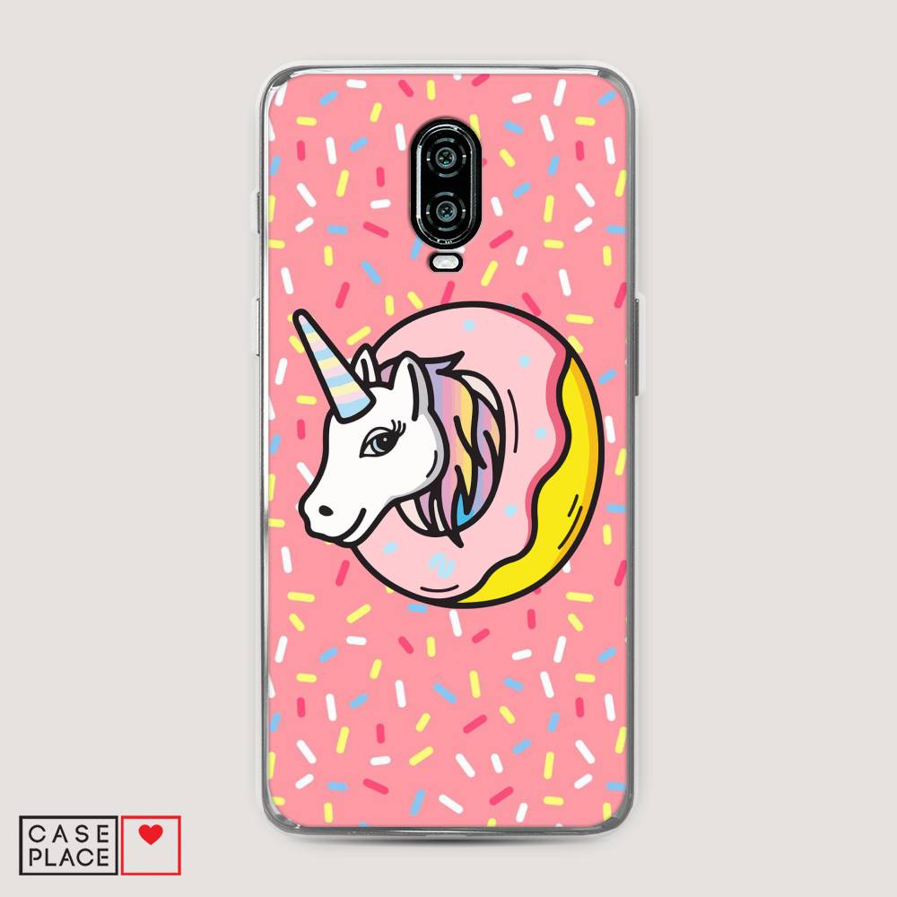 

Чехол Awog на Oneplus 6T / ВанПлас 6T "Единорог в пончике", Розовый;желтый;белый, 150650-2