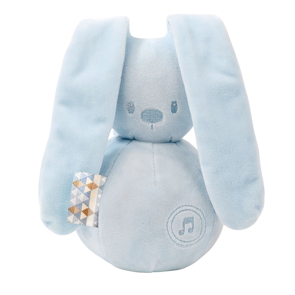 фото Игрушка мягкая nattou musical soft toy lapidou кролик light blue