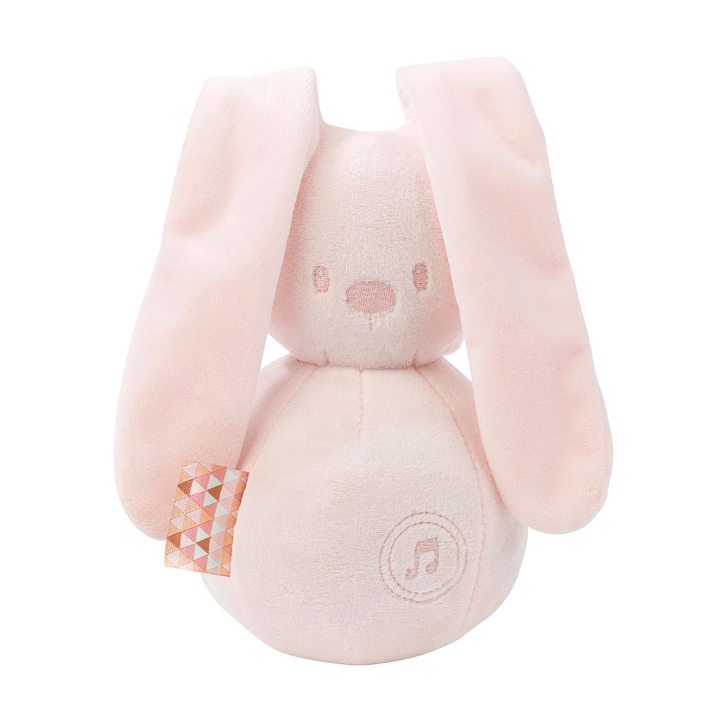 

Игрушка мягкая Nattou Musical Soft toy Lapidou Кролик light pink