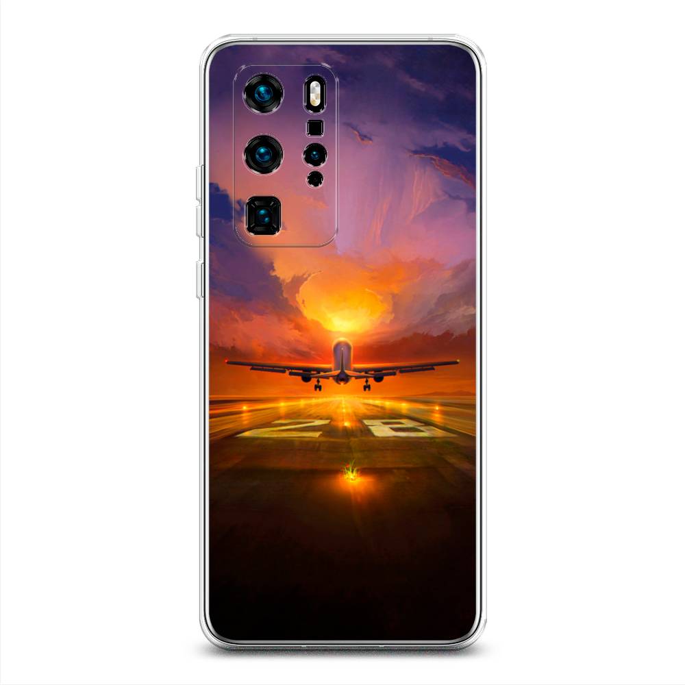 

Чехол для Huawei P40 Pro "Самолет на посадке", Оранжевый;синий, 610950-6