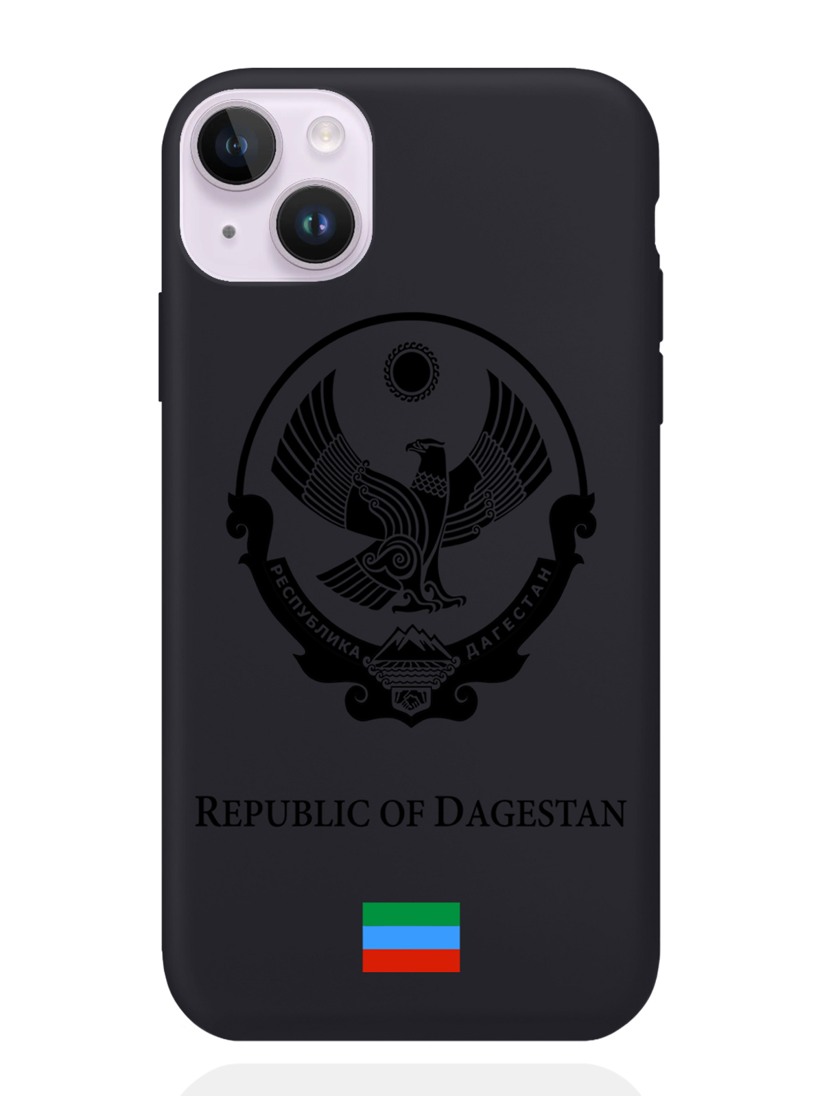 

Чехол SignumCase iPhone 14 Plus Черный лаковый Герб Дагестана, iPhone 14 Plus Черный лаковый Герб Дагестана