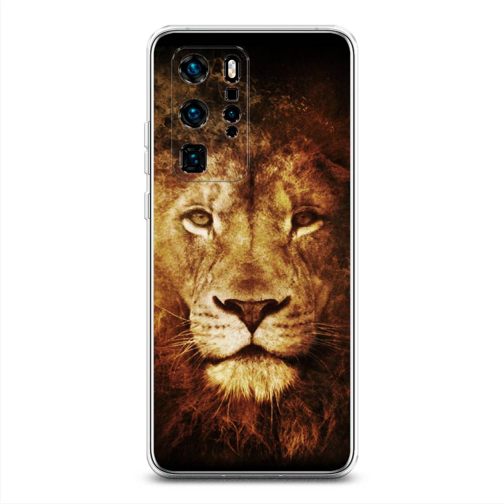 

Чехол для Huawei P40 Pro "Лев", Черный;коричневый;желтый, 610950-6