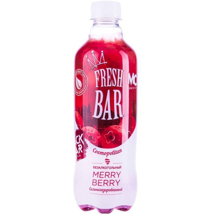 Газированный напиток Fresh Bar Merry Berry малина 480 мл