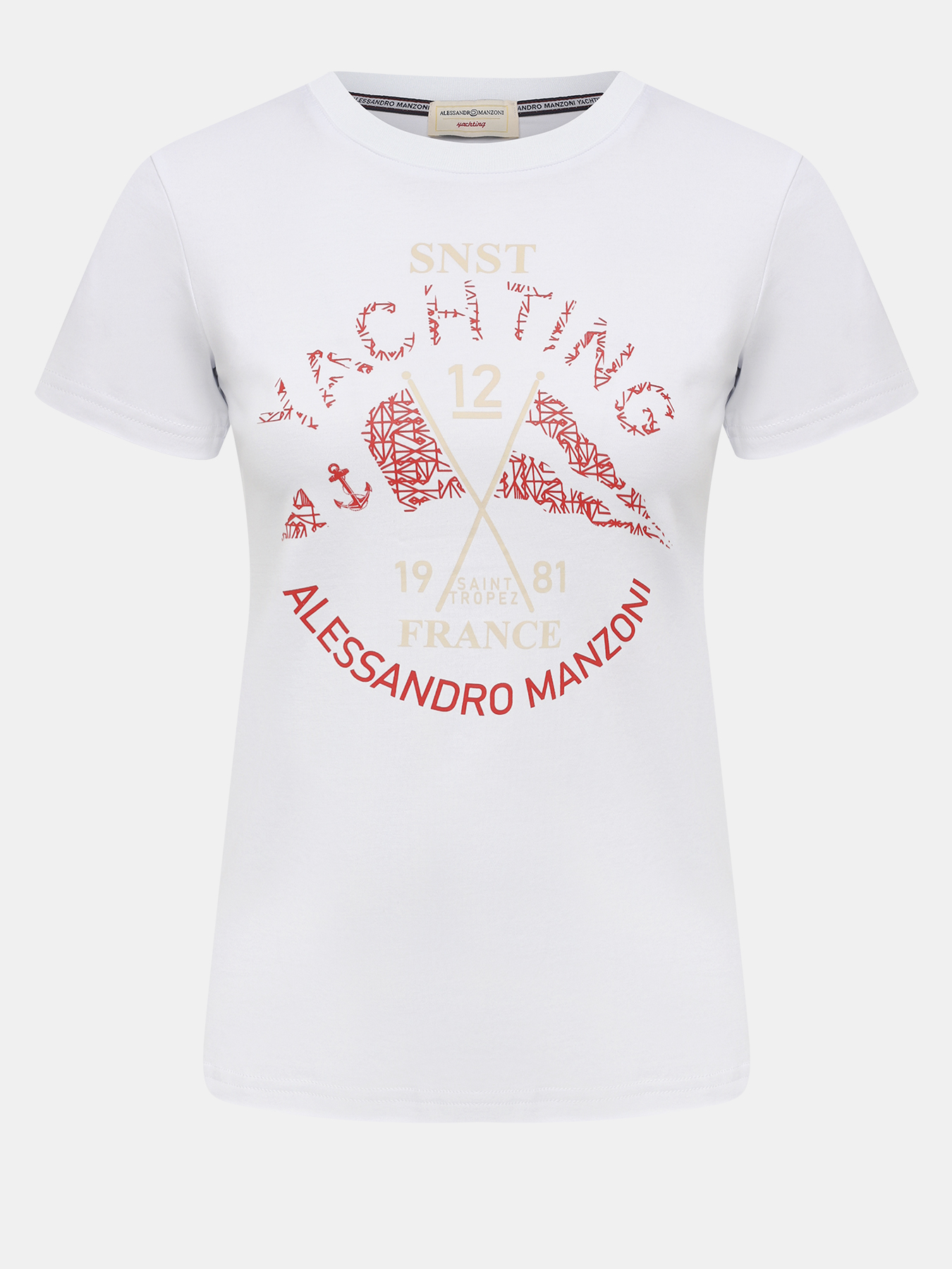 

Футболка женская Alessandro Manzoni yachting 454242 белая 40 RU, Белый, 454242