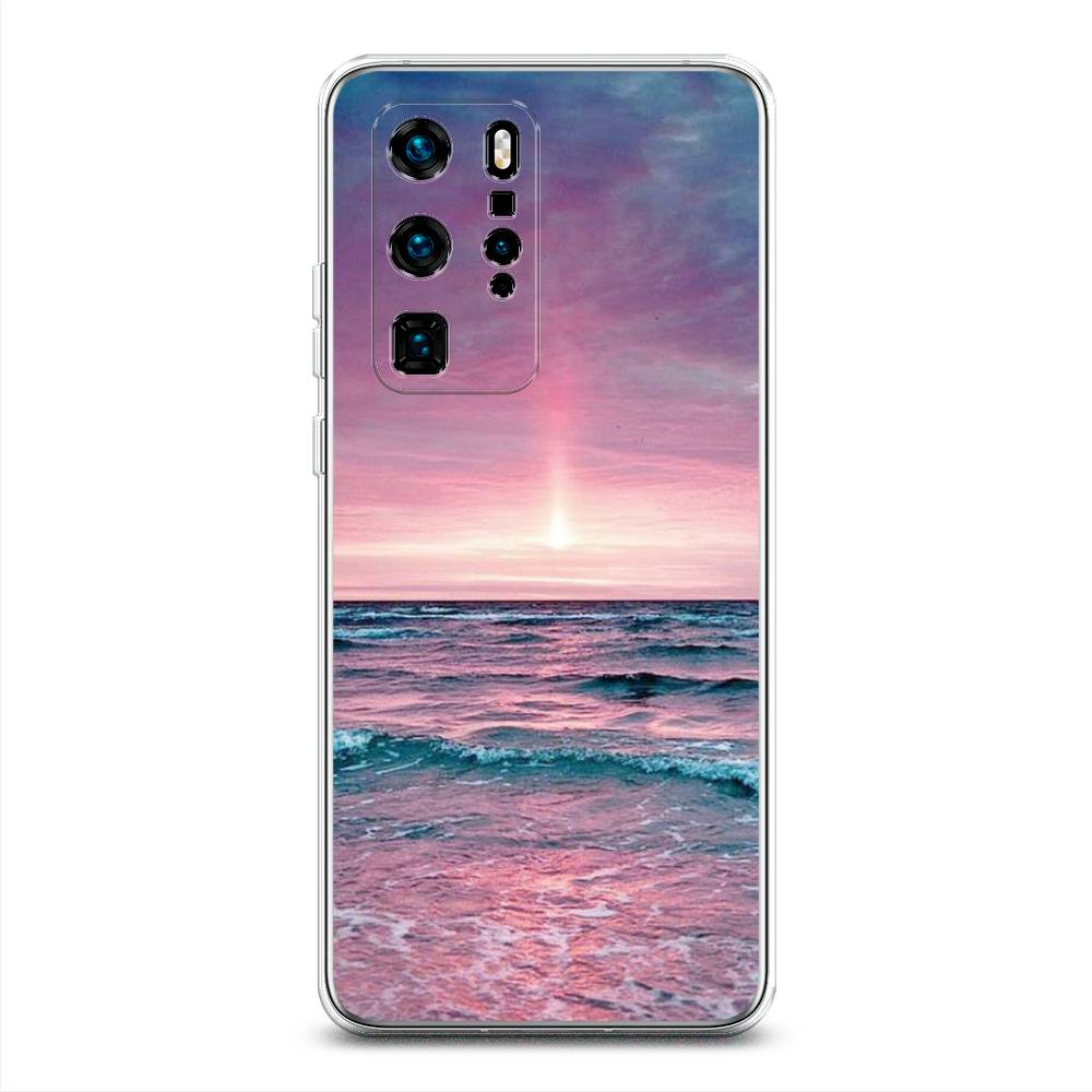 

Чехол для Huawei P40 Pro "Восход 3", Розовый;голубой, 610950-2