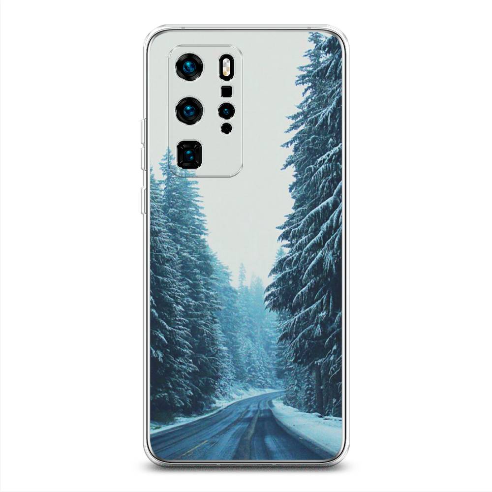 

Чехол для Huawei P40 Pro "Зима 9", Бежевый;голубой;черный, 610950-2
