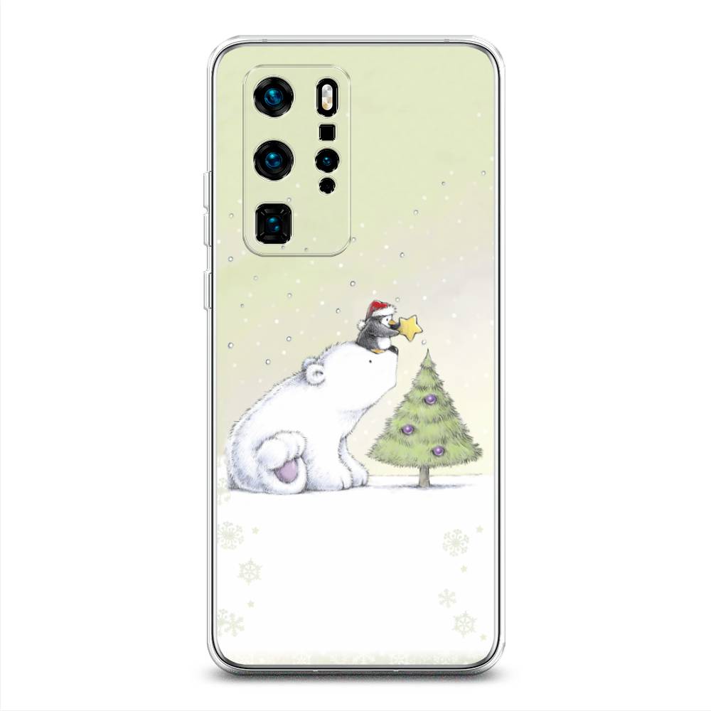 

Чехол для Huawei P40 Pro "Украшение елки", Белый;бежевый, 610950-5