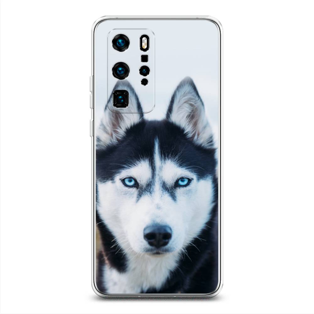 

Чехол для Huawei P40 Pro "Хаски 2", Синий;белый, 610950-1