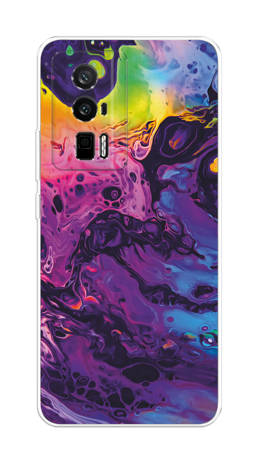 Чехол Awog на Redmi K60 "ACID fluid" 317450-1 бордовый