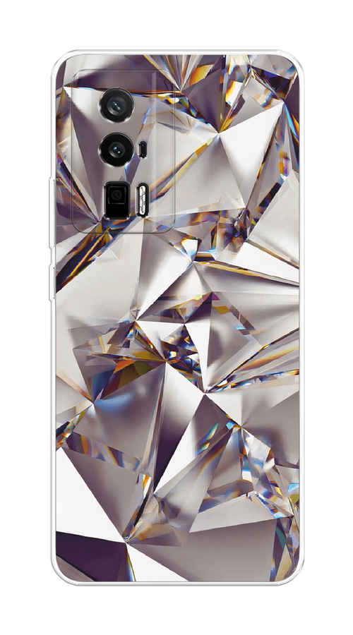 

Чехол Awog на Redmi K60 "Бриллианты", Серебристый;бежевый, 317450-1