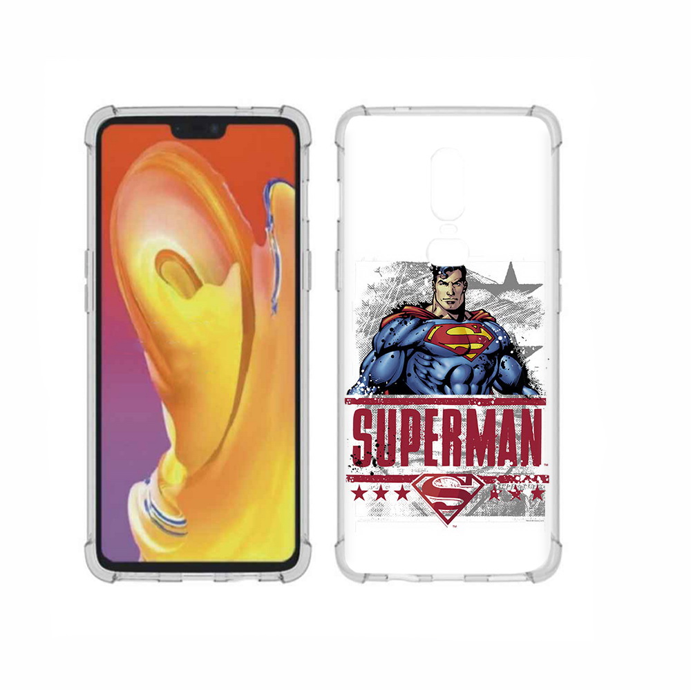 

Чехол MyPads Tocco для OnePlus 6 рисунок супермен, Прозрачный, Tocco