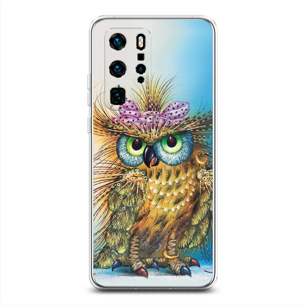 

Чехол для Huawei P40 Pro "Модная сова", Коричневый;голубой, 610950-1