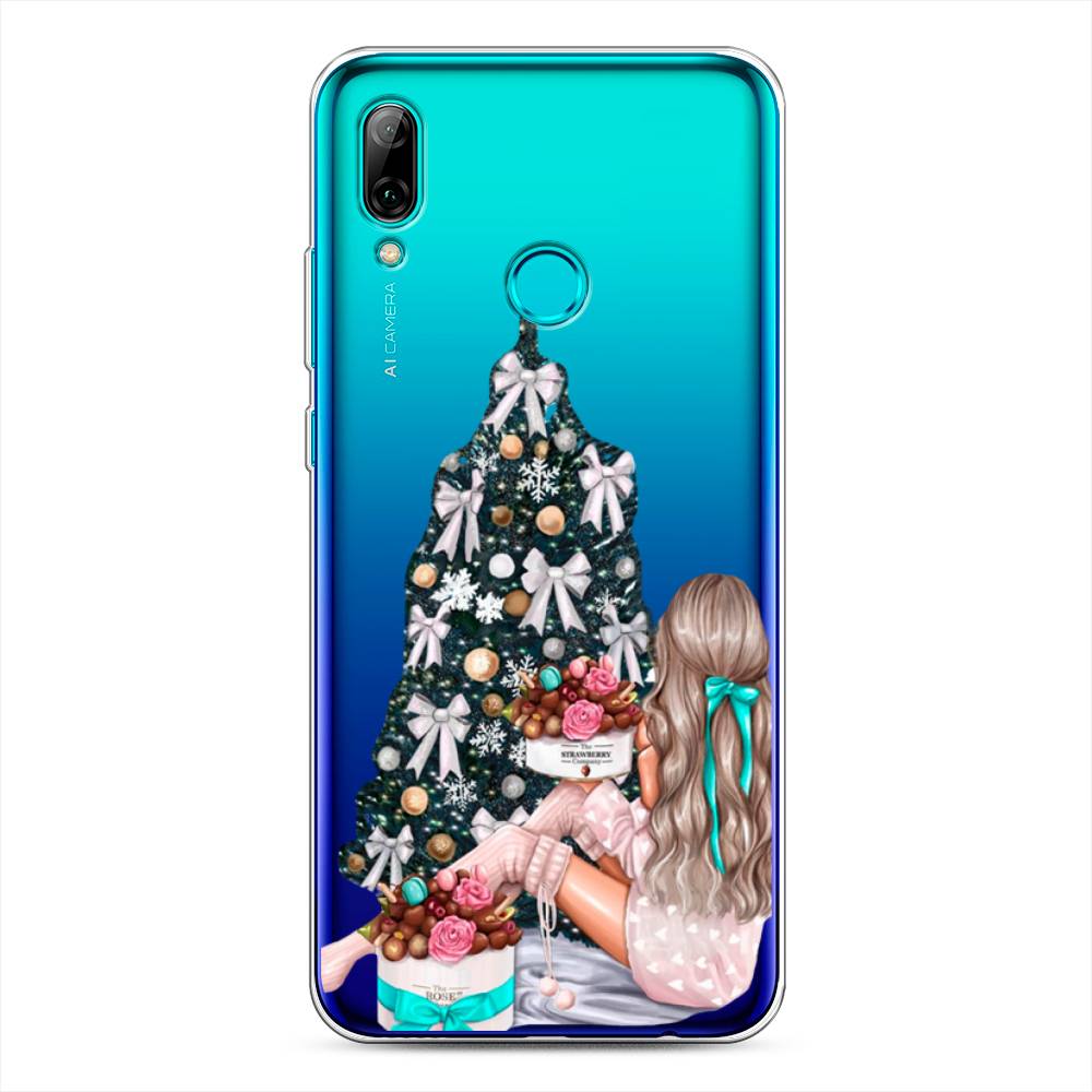

Чехол для Honor 10 Lite/Huawei P Smart 2019 "New Year", Зеленый;бежевый;голубой, 67250-5